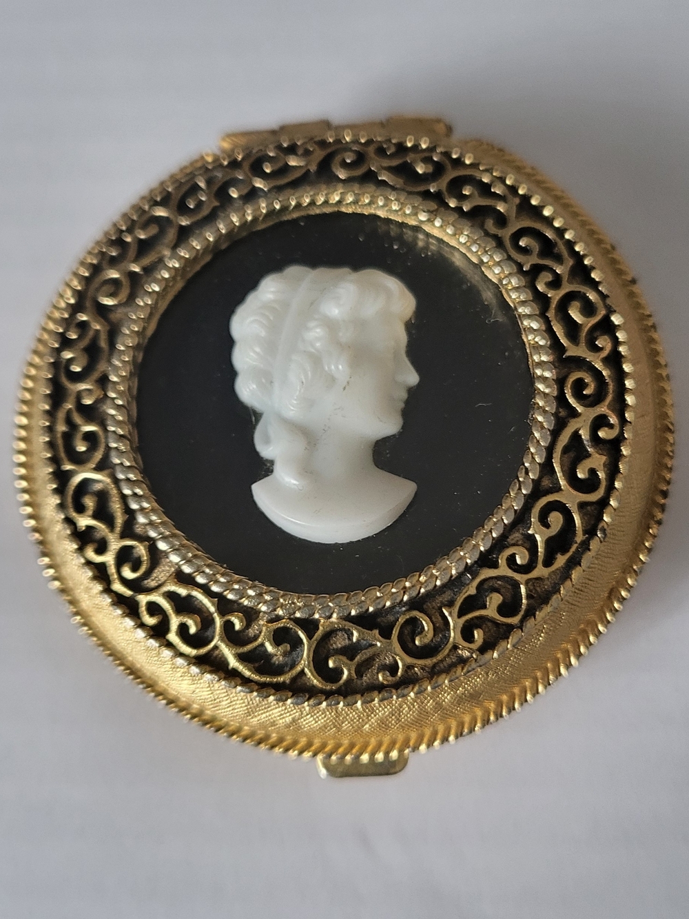 Vintage Max Factor Cameo Compact  Case With Mirror